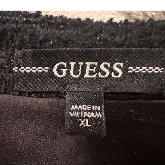 GUESS Black Textured Tweed Mini Dress – Size XL - Picture 2 of 4